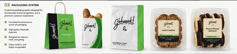 G’shmak: packaging system for takeout, retail and gifting
