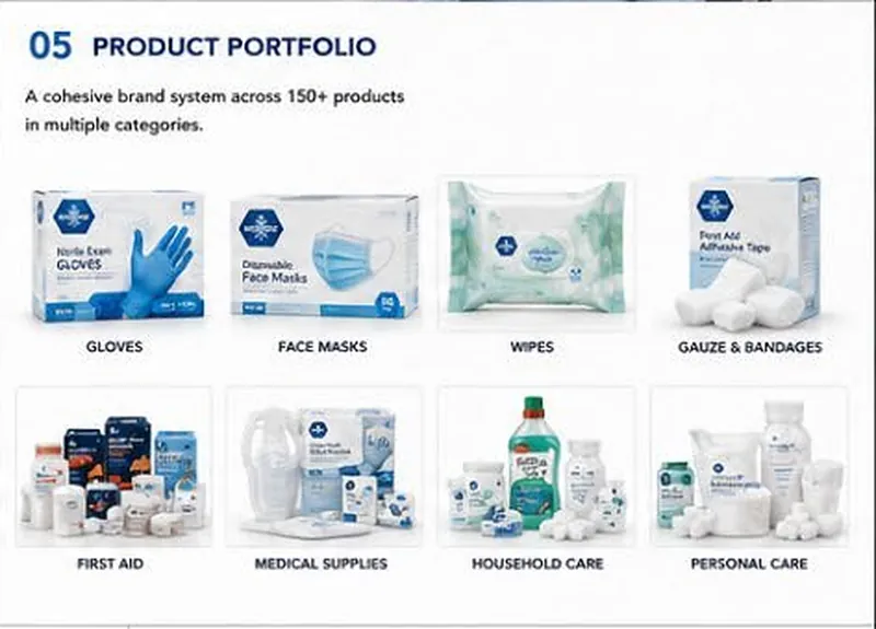 MedPride: one brand system across 150+ products in eight categories
