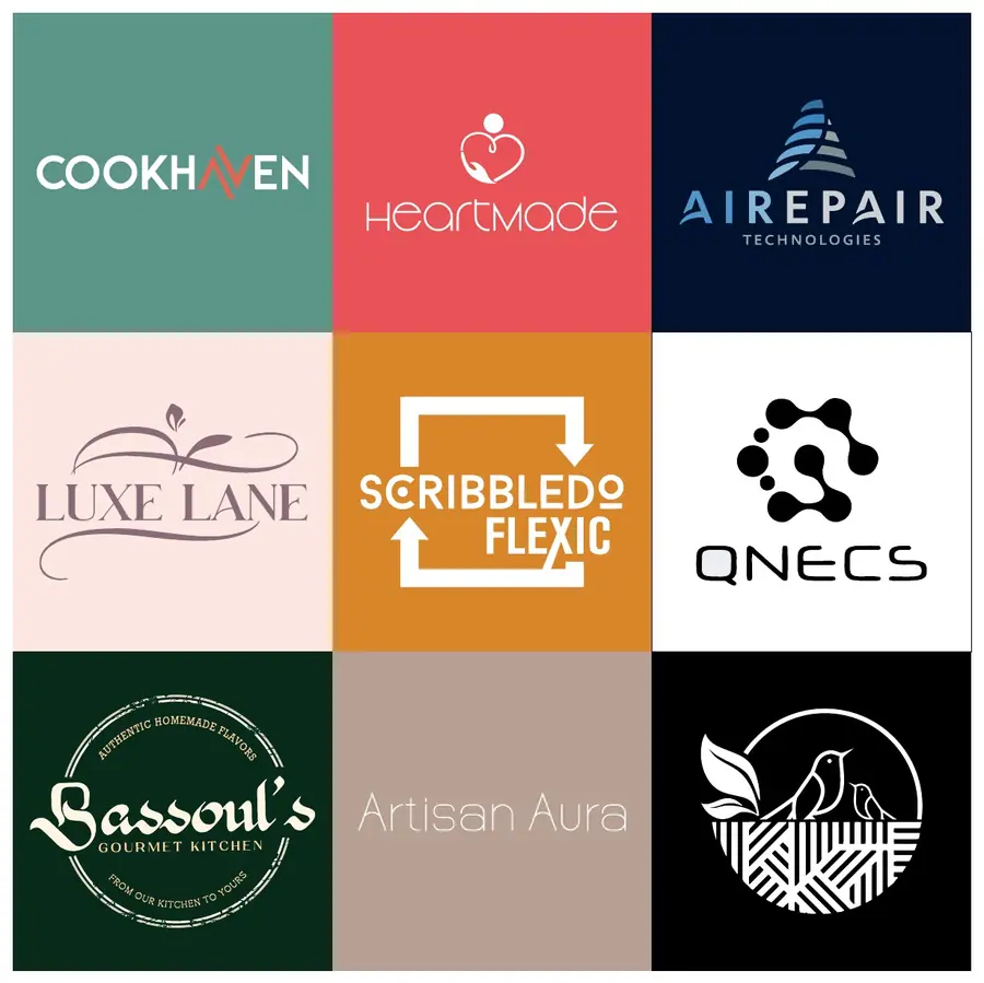 A wall of logos designed by PR Brand Marketing