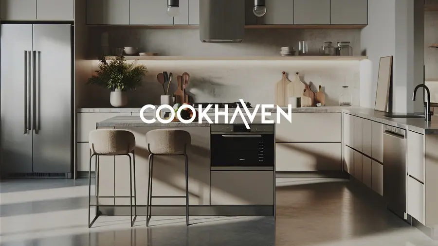 Cookhaven identity shown in a kitchen setting