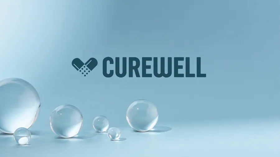 Curewell logo and brand identity