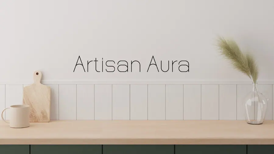 Artisan Aura logo and brand identity