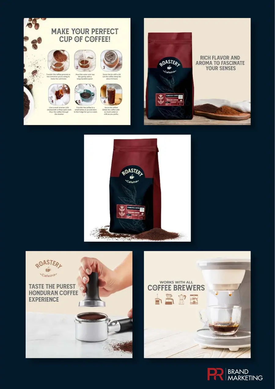 Product image campaign design: Honduran coffee